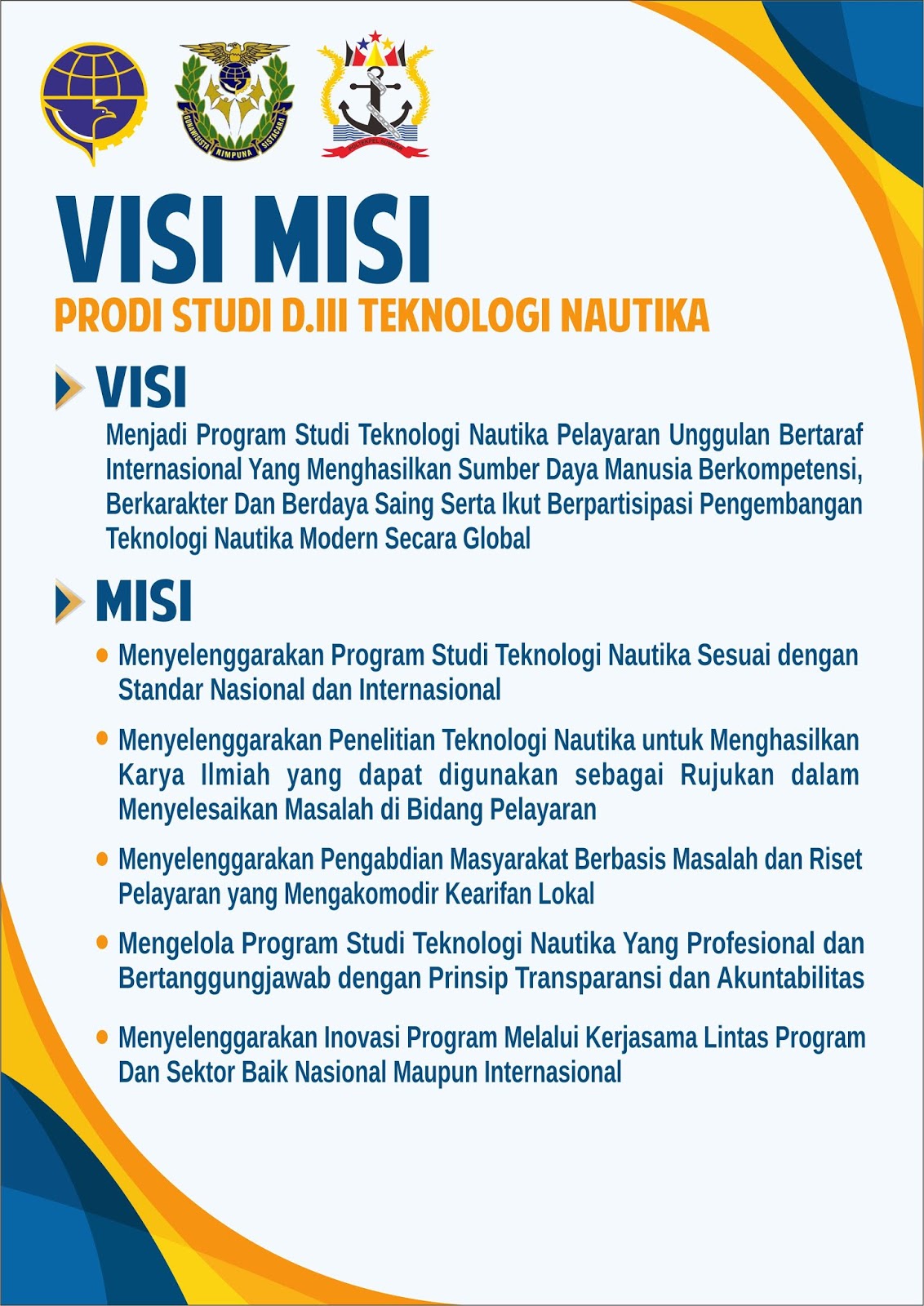 D Iii Teknologi Nautika Program Pendidikan Pelatihan