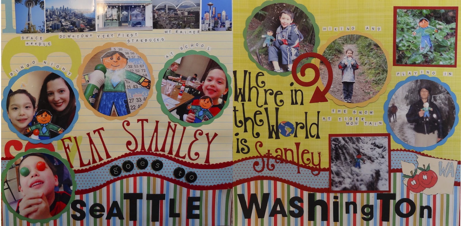 Create, Believe, Imagine at Dreamscrapbooks Flat Stanley Goes to