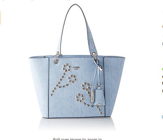 Buy Shoes and Bags UK: GUESS Sky Blue Shoulder Bag Handbag - Gorgeous ...
