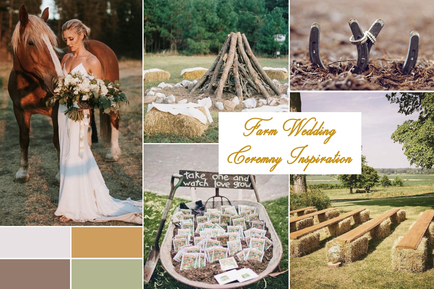 A Few Ideas to Inspire Your Outdoor Farm Wedding + Color Palette ...