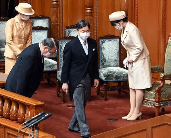 Emperor Naruhito, Empress Masako and Princess Mako attended the Japanese Parliament's 130th anniversary ceremony