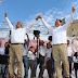 AMLO y "Huacho" demuestran poder de convocatoria en Progreso y Valladolid