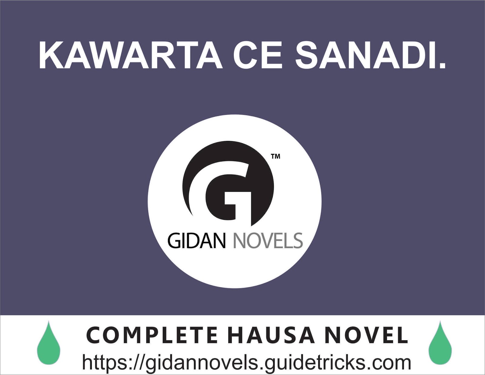 KAWARTA CE SANADI COMPLETE HAUSA NOVEL - Gidan Novels | Hausa Novels