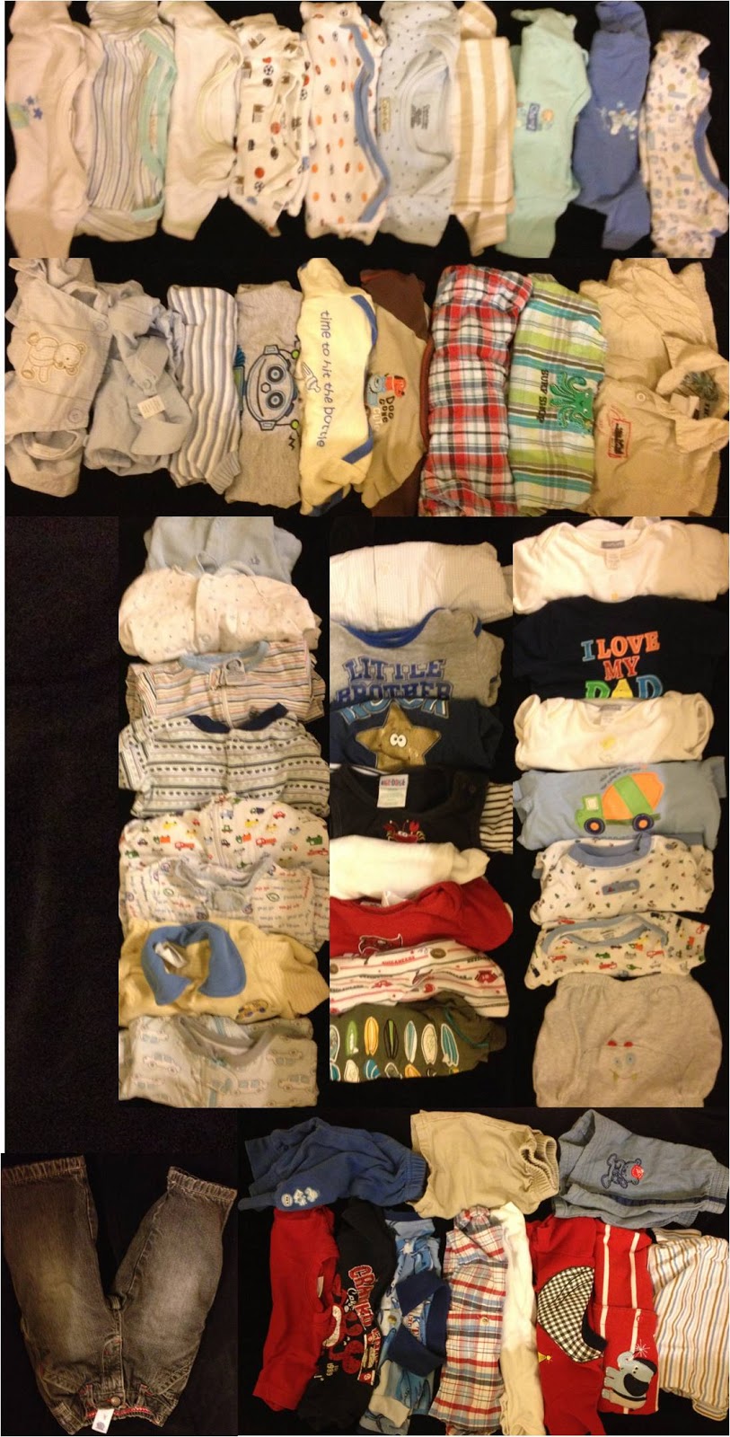 55 Pieces Baby Boy Lot of Cloths Very Cute 3 6 9 and 12 Months Fit 6 12 Months