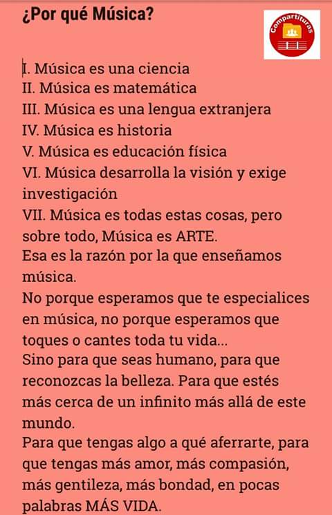 ¿Por qué Música?