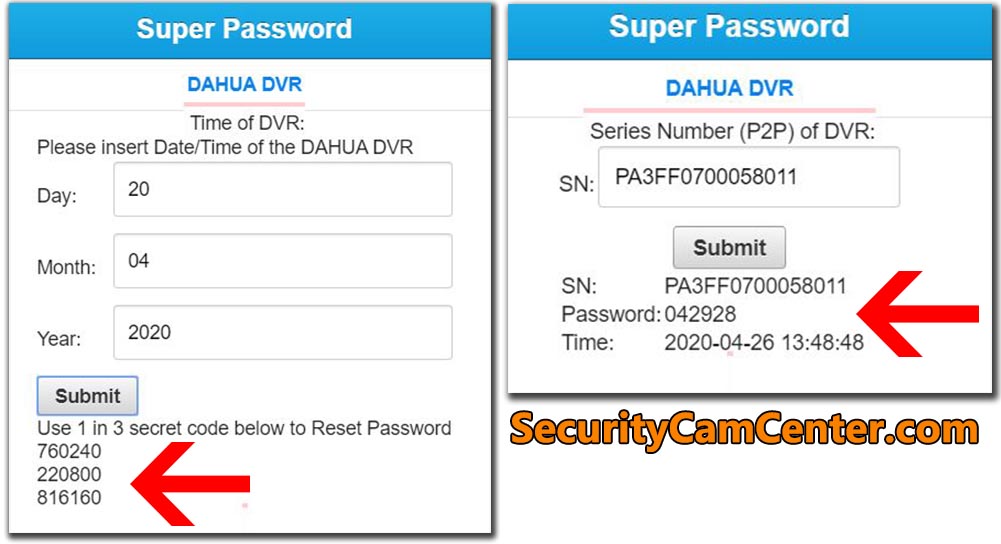 Lorex reset password