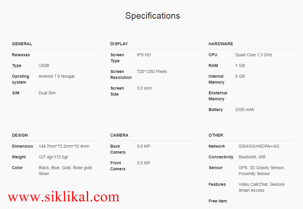 Spesifikasi Evercoss Winner Y Smart Pro U50b Review Kelebihan Dan Kekurangan Siklikal Com