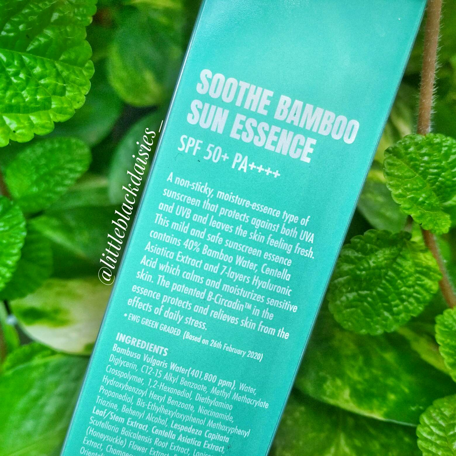 KEEP COOL SOOTHE BAMBOO SUN ESSENCE REVIEW Little Black Daisies