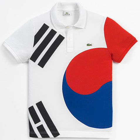 camiseta polo bandera de Corea del Sur