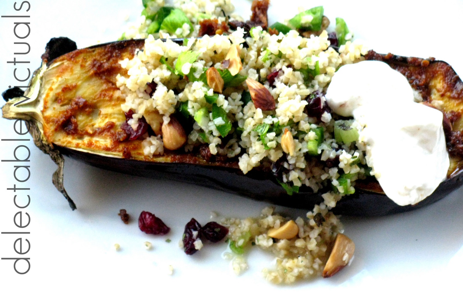 Delectable Victuals Chermoula Eggplant Two Ways
