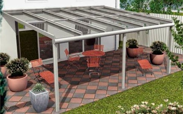 Effective ideas for a canopy made of glass