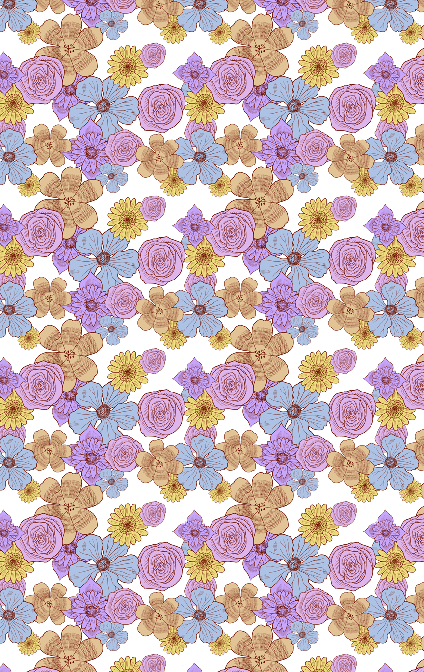 Billy Wayne Martin Illustration: Flower Pattern