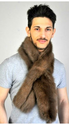 fur scarves for men