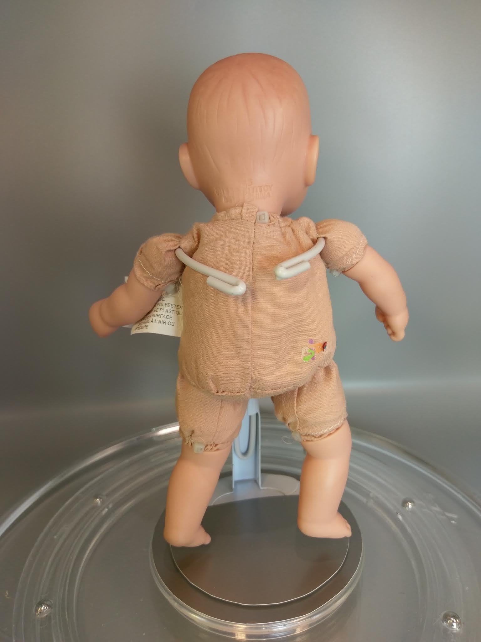 Vintage 1998 CitiToy CIRCO Mini Baby Doll 8" Cloth Body Caucasian Blue