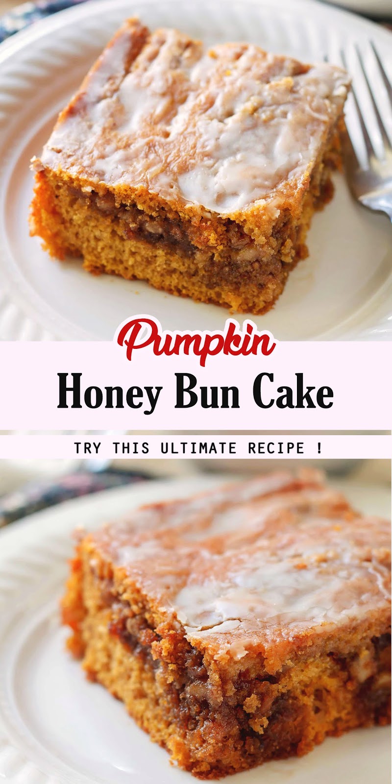 Pumpkin Honey Bun Cake - 3 SECONDS