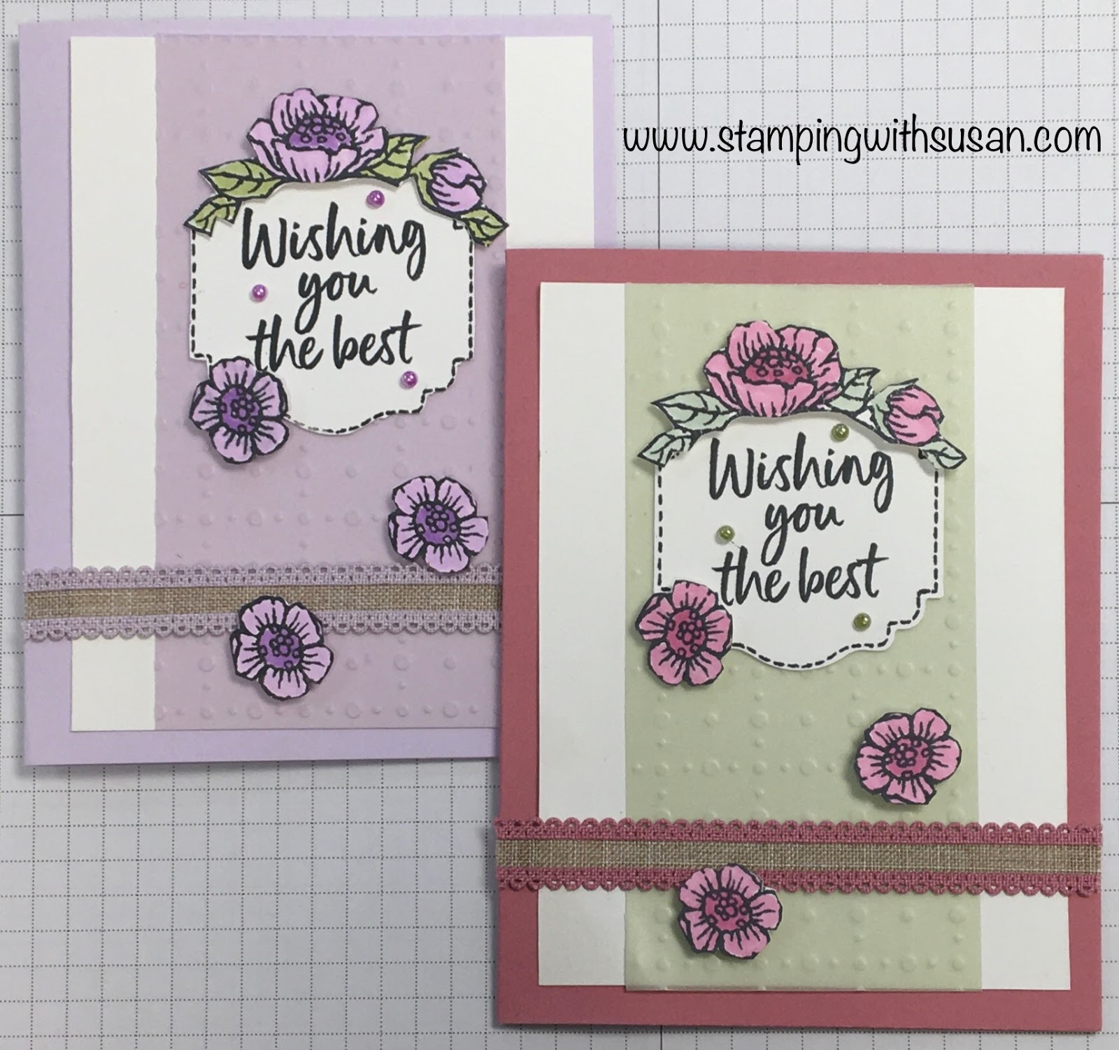 Stamping With Susan Stampin' Up! Tags In Bloom
