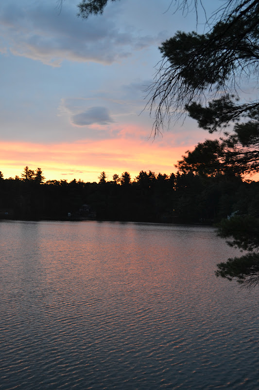 Lily & Emma Visit Maine The Cabin on Barkers Pond