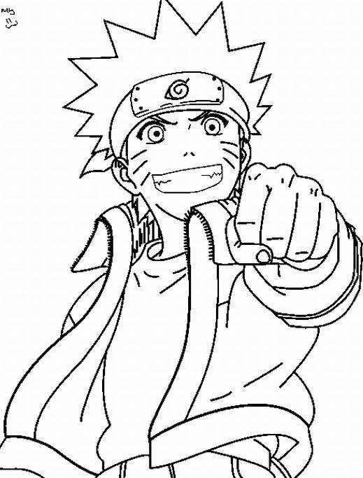 naruto coloring book pages - photo #3