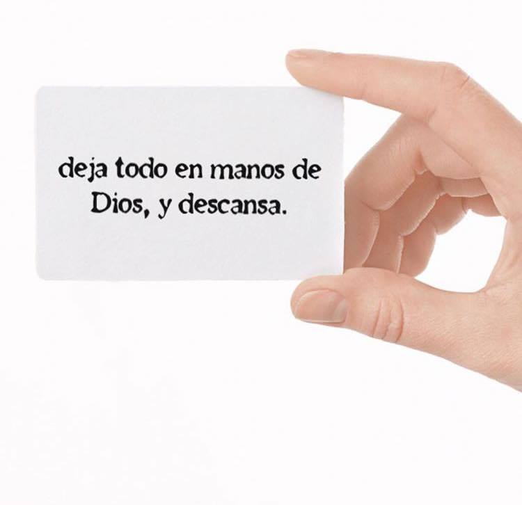 MIGAS de PAN en el camino: Deja TODO en manos de DIOS!