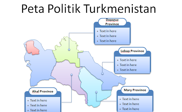 image: Slide 2 Template PPT Peta Turkmenistan