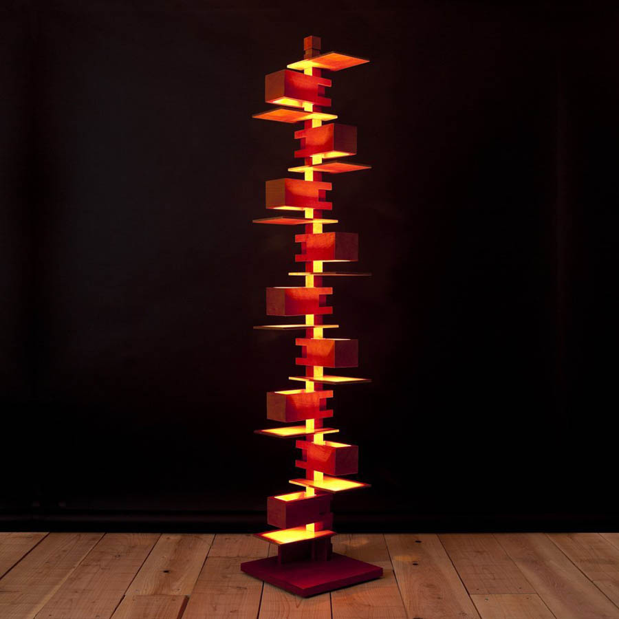 Frank Lloyd Wright's Modernist Taliesin Floor Lamp