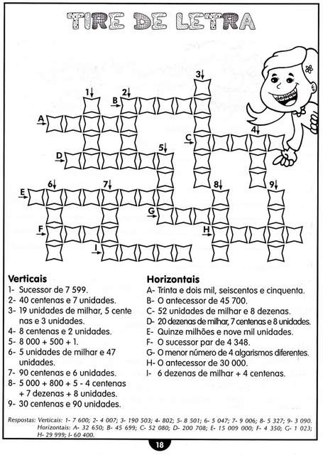 atividades de matematica para o 4 ano