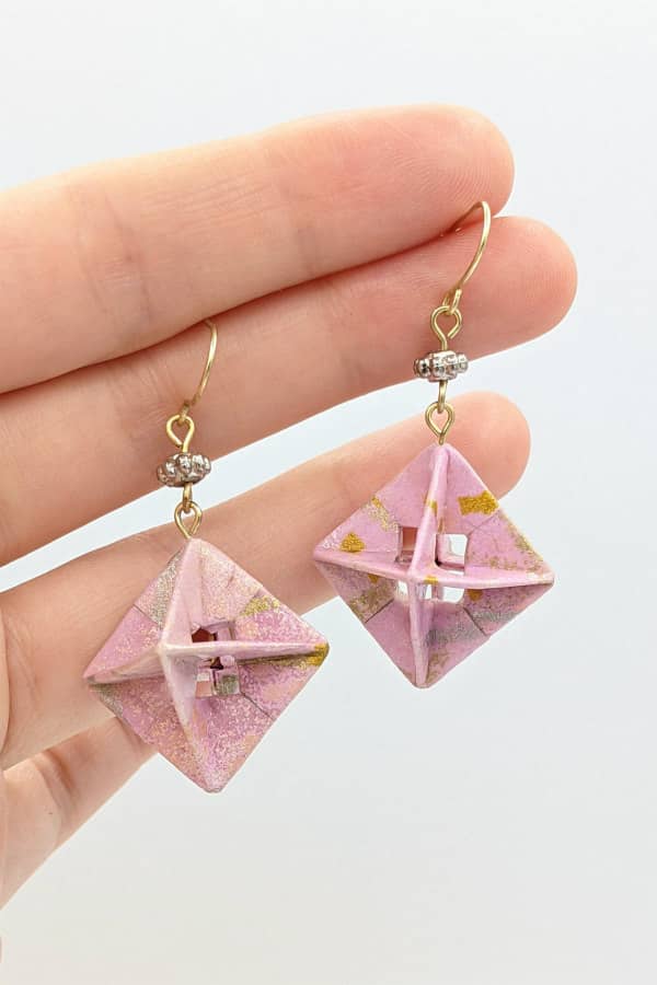Creative and Appealing Paper Earrings Cléo's Origami
