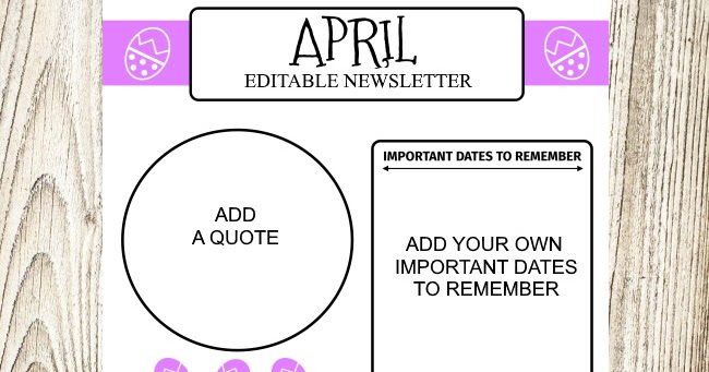 Life s Journey To Perfection Editable Newsletter For April Great For life-s-journey-to-perfection-editable-newsletter-for-april-great-for