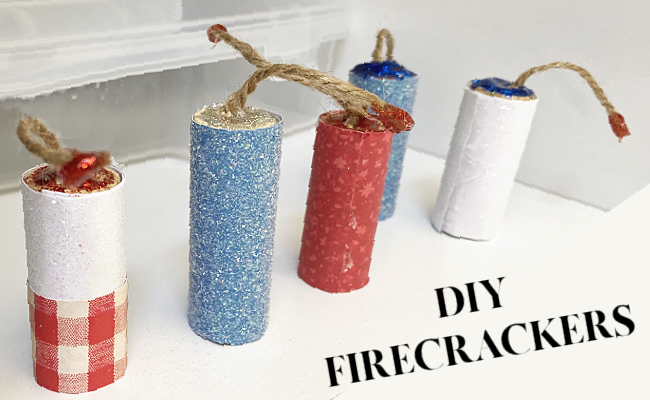 firecrackers with decorative paper