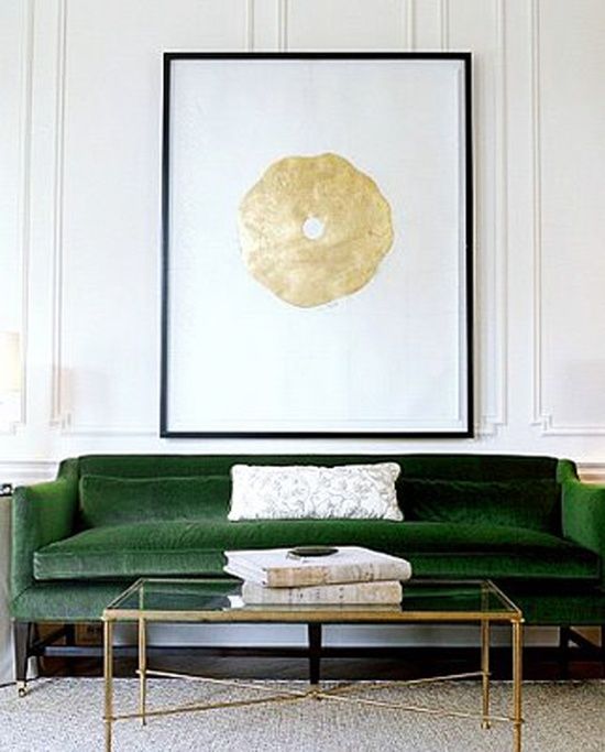 The Designer S Muse Style Trend The Big Green Sofa