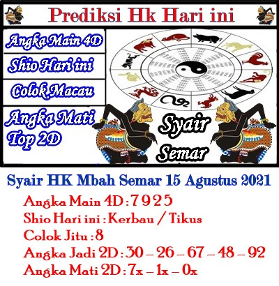 Prediksi Togel Hk 15 Agustus 2021 Kode Syair Togel Forum Syair Sgp Prediksi Syair Hk Hari Ini