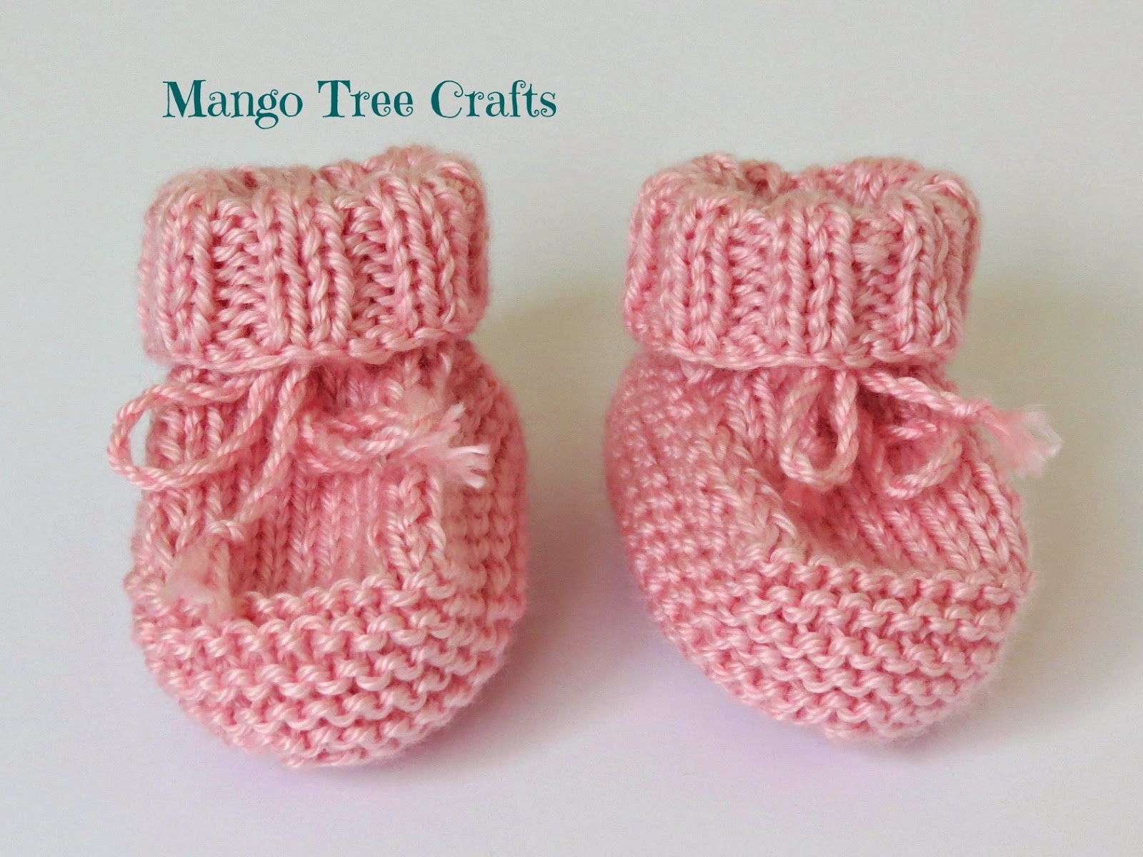 Baby booties free pattern