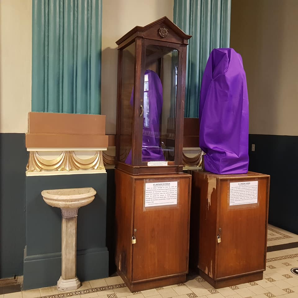 Covering the Crosses and Images on Holy Week Priest Stuff