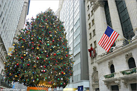 Nueva York antes de Nochevieja en Wall Street