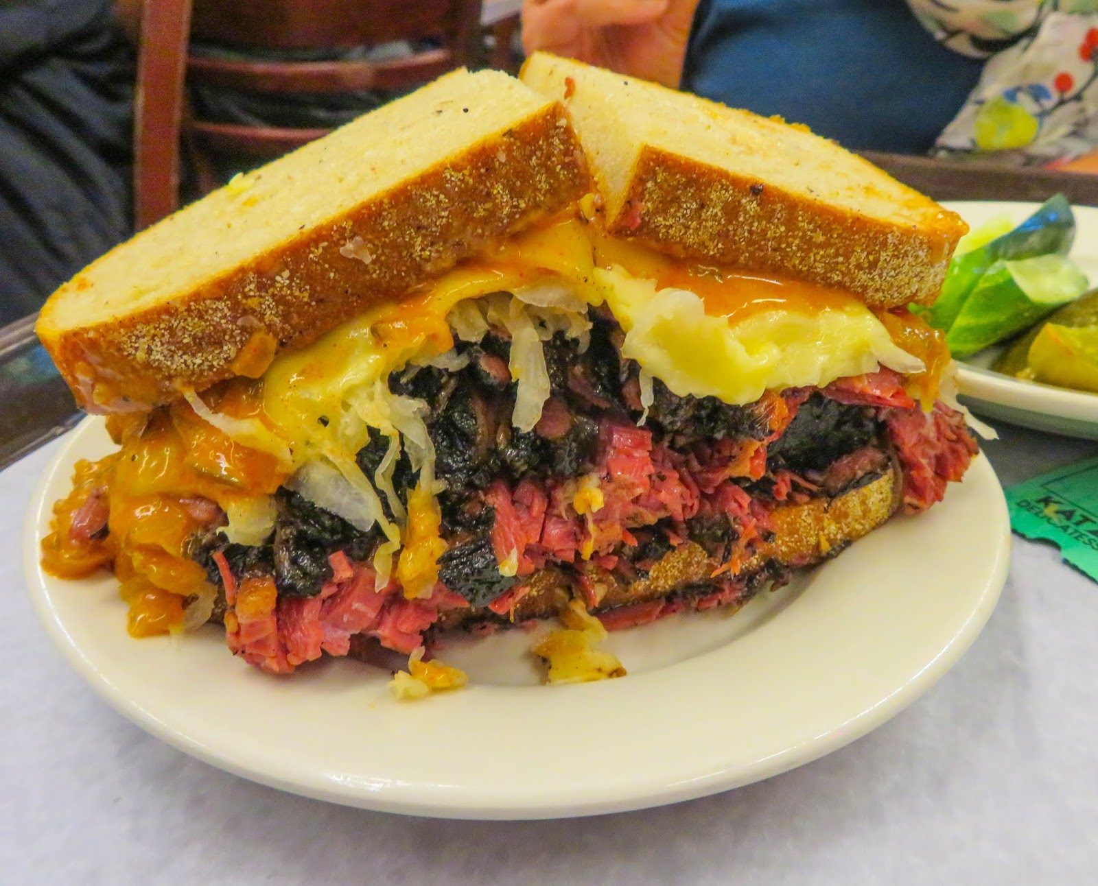 Cannundrums Reuben with Pastrami Katz's Deli, NYC