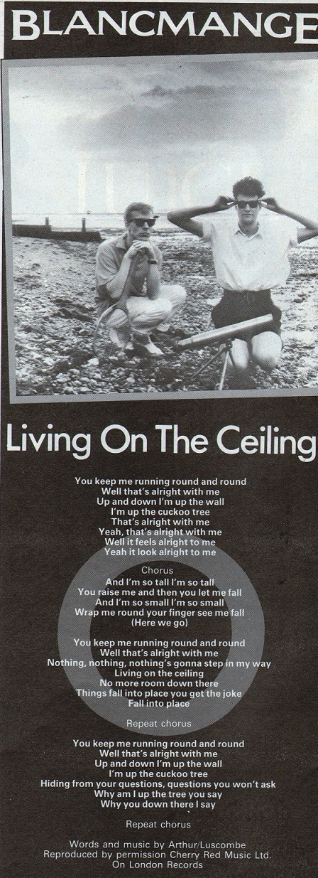 Top Of The Pops 80s Blancmange Living On The Ceiling 1982