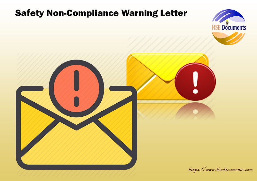 Safety Non-Compliance Warning Letter