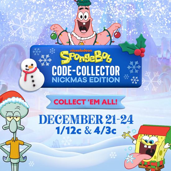 NickALive! Nickelodeon to Host 'SpongeBob CodeCatcher Nickmas