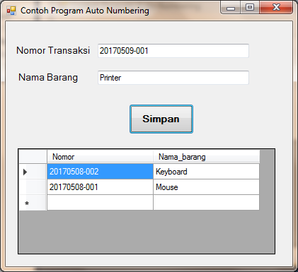 Cara Membuat Nomor Transaksi Otomatis Di Visual Basic Net Qualov