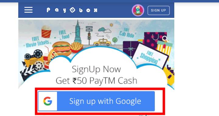 Sign up with google Sign up with google