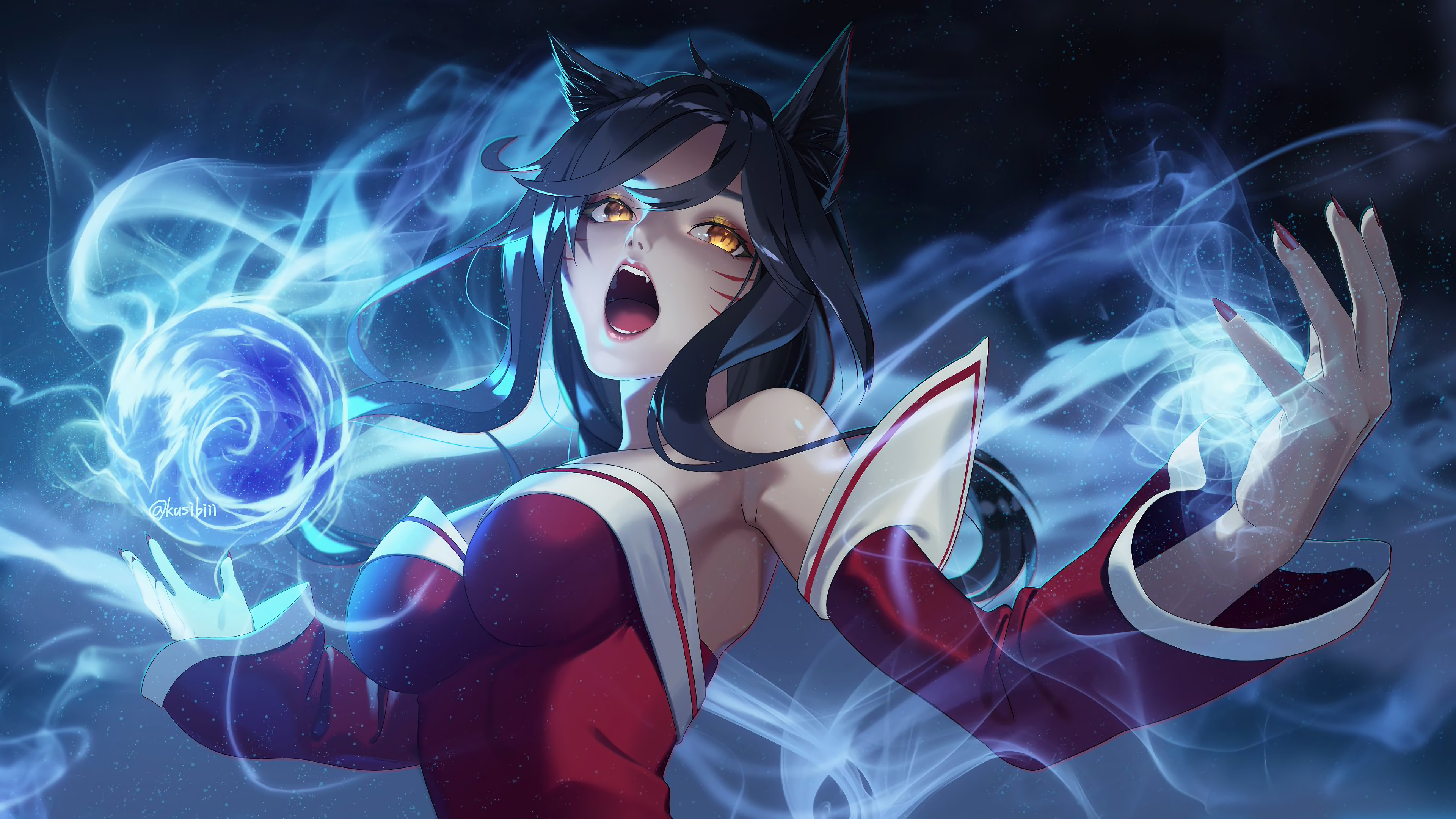 Ahri, LoL, 4K, 103 Wallpaper