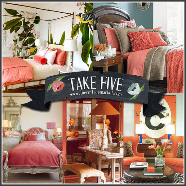 Take Five: Decorating with Coral and Salmon - The Cottage Market
