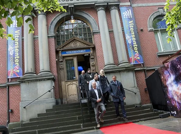 Crown Prince Haakon and Crown Princess Mette-Marit attend Starmus Festival 2017 in Trondheim. wore prada shoes