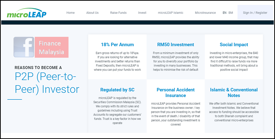 Finance Malaysia Blogspot: [P2P] What does this new player microLEAP ...