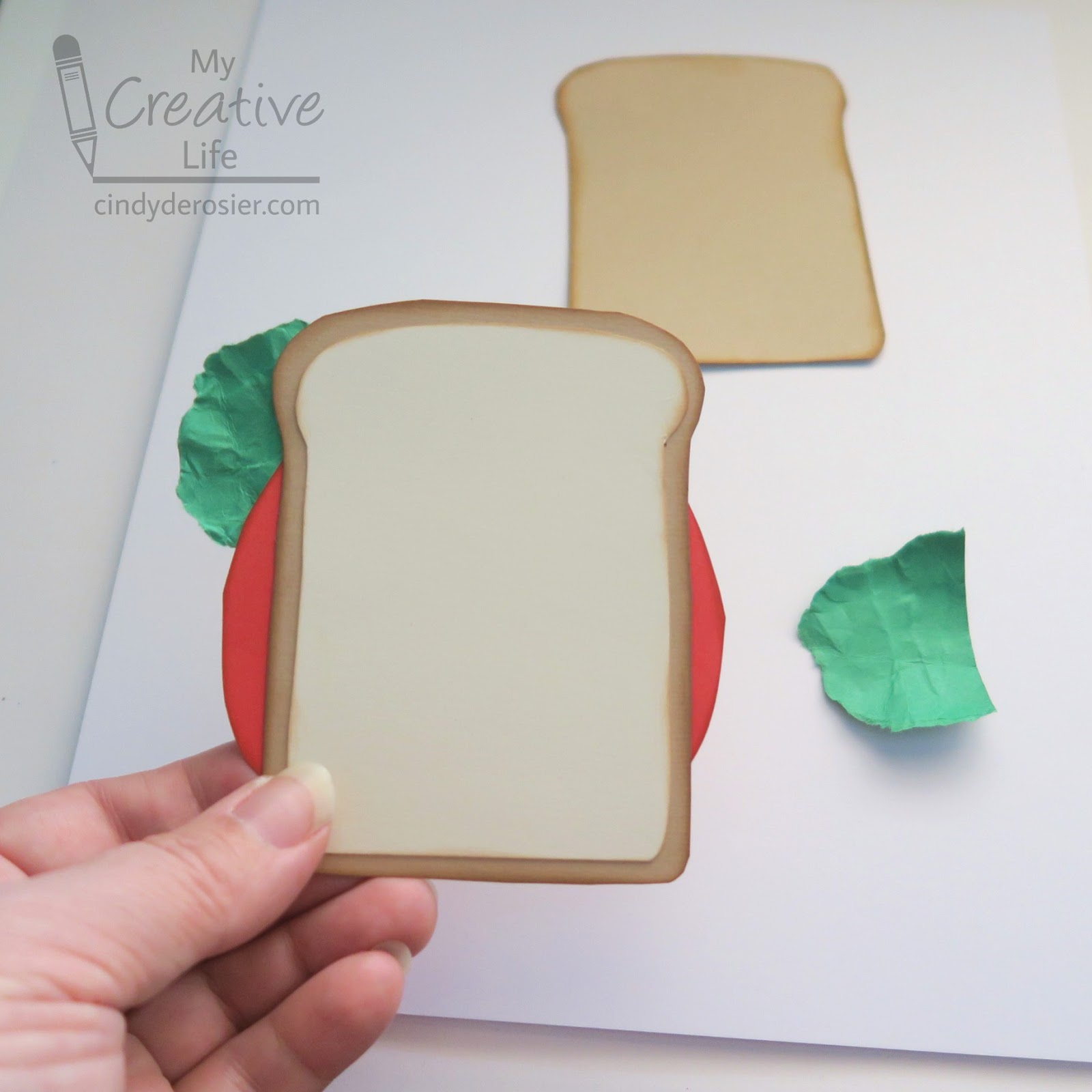 Cindy deRosier My Creative Life Construction Paper Sandwich