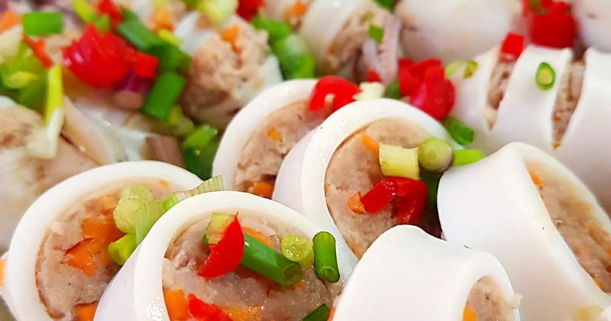 Jeannie62 Kitchen: Stuffed Squids with Pork