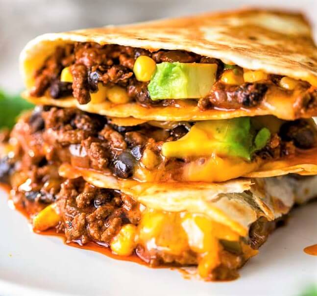 CHEESY GROUND BEEF QUESADILLAS My Pinterest Recipes