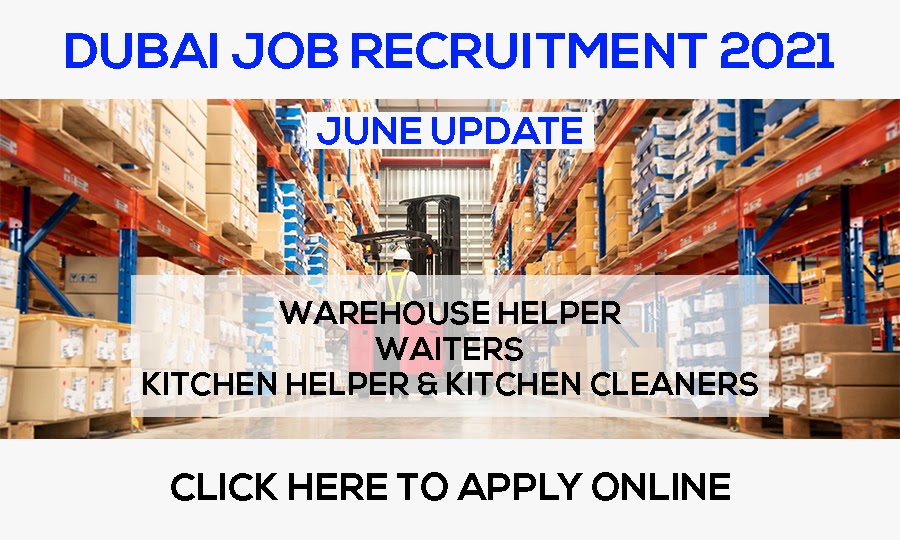 Latest Dubai Job Recruitment in 2021 Apply For Warehouse Helpers