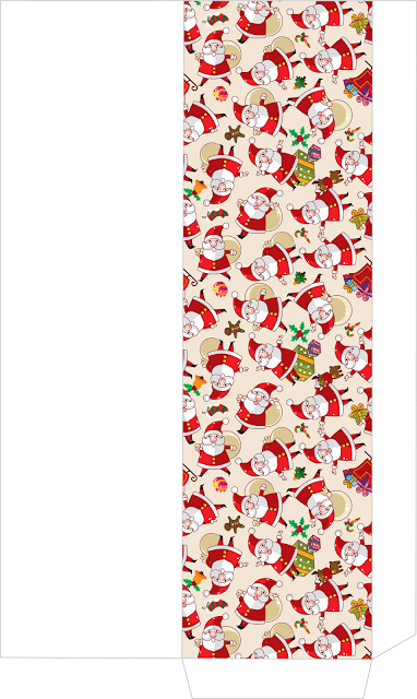 Cajas de Santa Claus para Navidad. Para esta has de imprimir la misma dos veces.