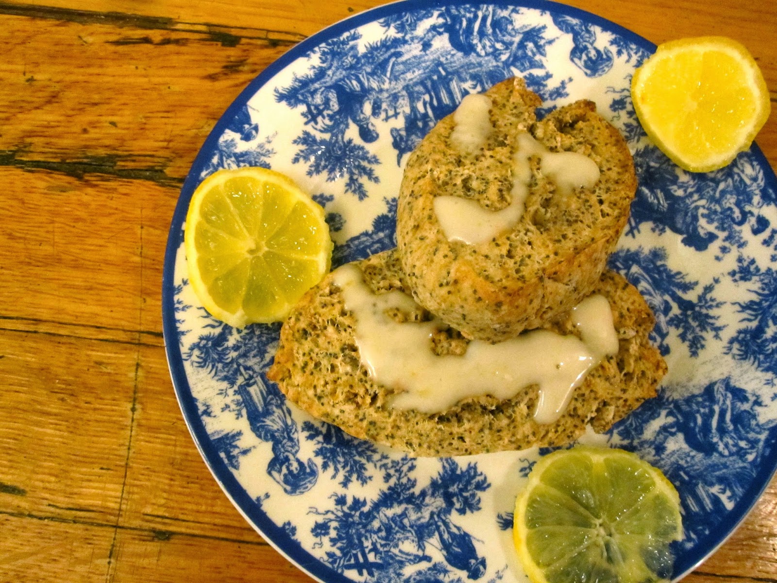 Vegan Kitty Patrol (VKP) Simple and Quick Lemon Poppy Seed Scones with